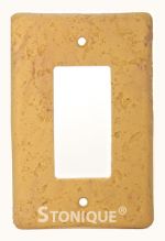 Stonique® Single Decora Plate Cover in Honey Gold
